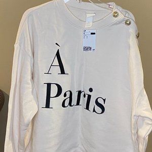 Cream Long Sleeve Top